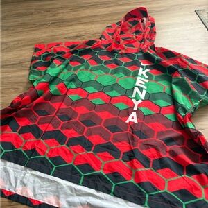 Nike Red and Green Kenya Poncho Unisex